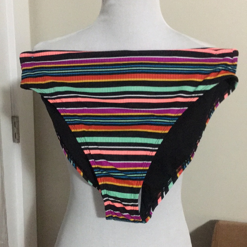 Striped bikini bottom